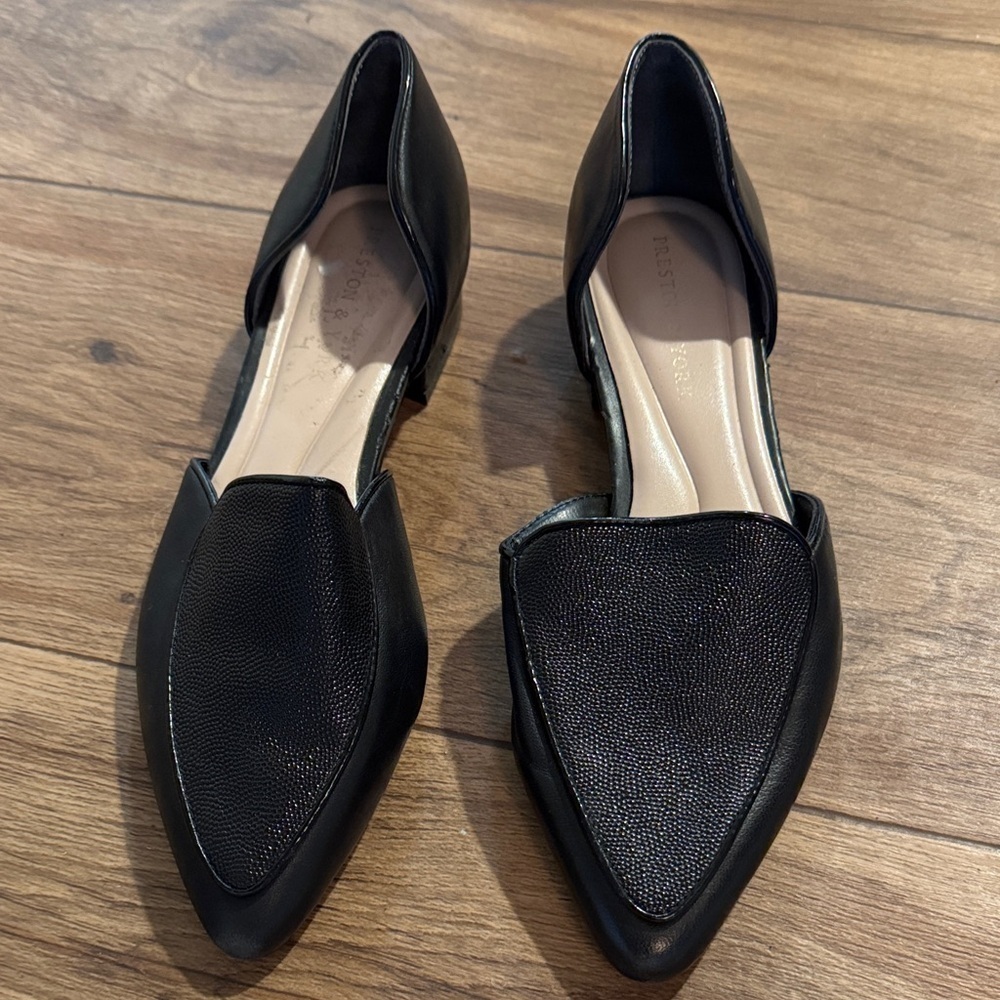 Preston & York Black D'Orsay Flats